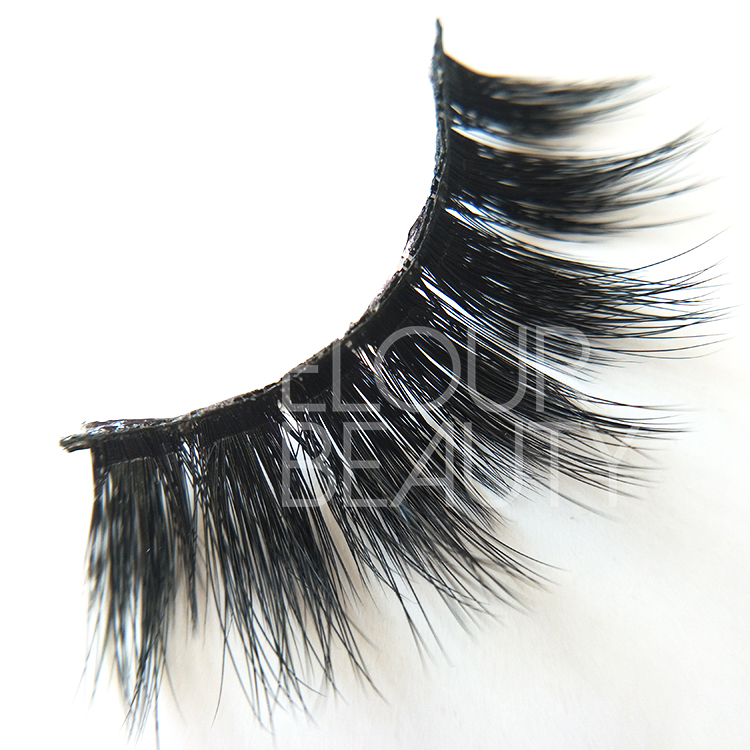 Best natural  3D faux mink volume false lashes manufacturer ED33